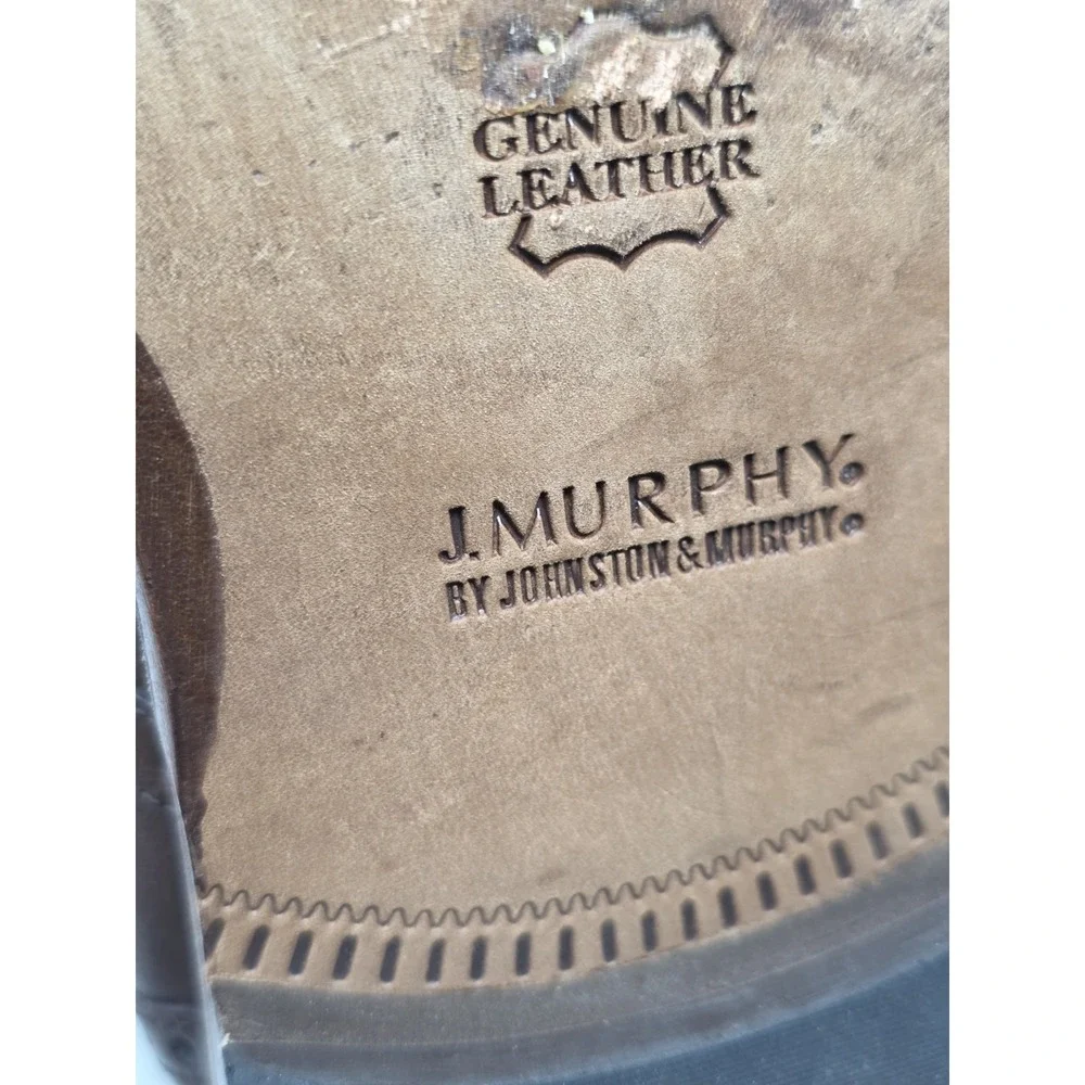 Johnston & Murphy Men's Brown Leather Wingtip Chukka Ankle Boots Size 10.5 M